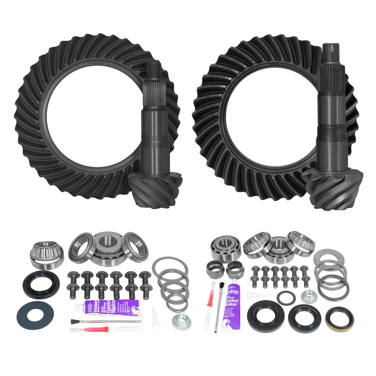 Yukon Gear & Axle Ring & Pinion Gear Kit Package Front & Rear With Install Kits - Toyota 10.5/9R Toyota Tundra 5.7L product