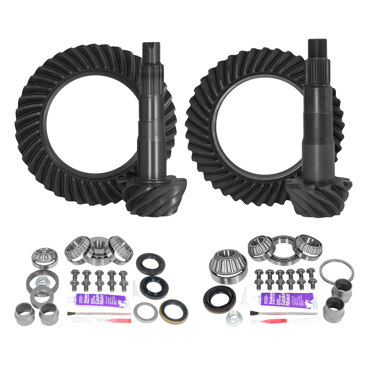Yukon Gear & Axle Ring & Pinion Gear Kit Package Front & Rear With Install Kits - Toyota 8.2/8 Inch IFS Toyota product image