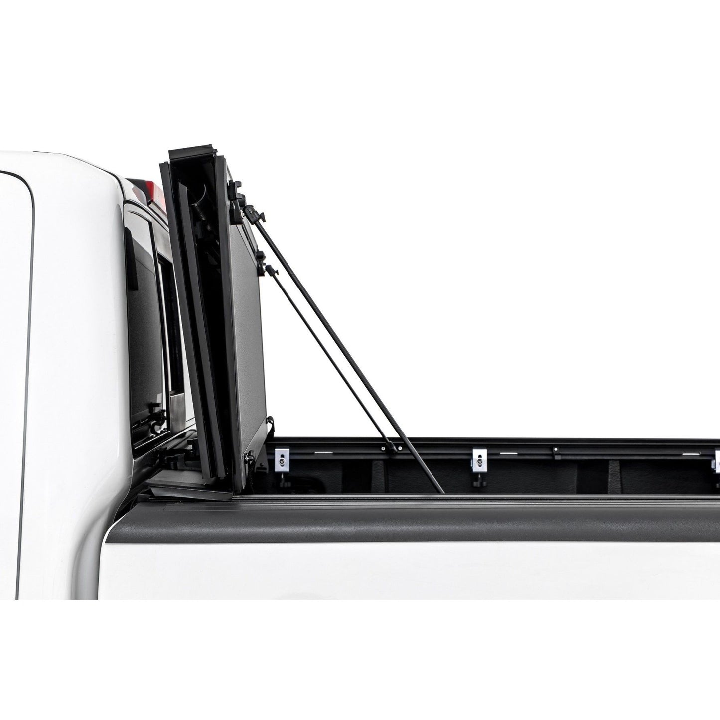 ROUGH COUNTRY Hard Tri-Fold Flip Up Bed Cover | 5' Bed | Nissan Frontier 2WD/4WD (05-21) | 49520501