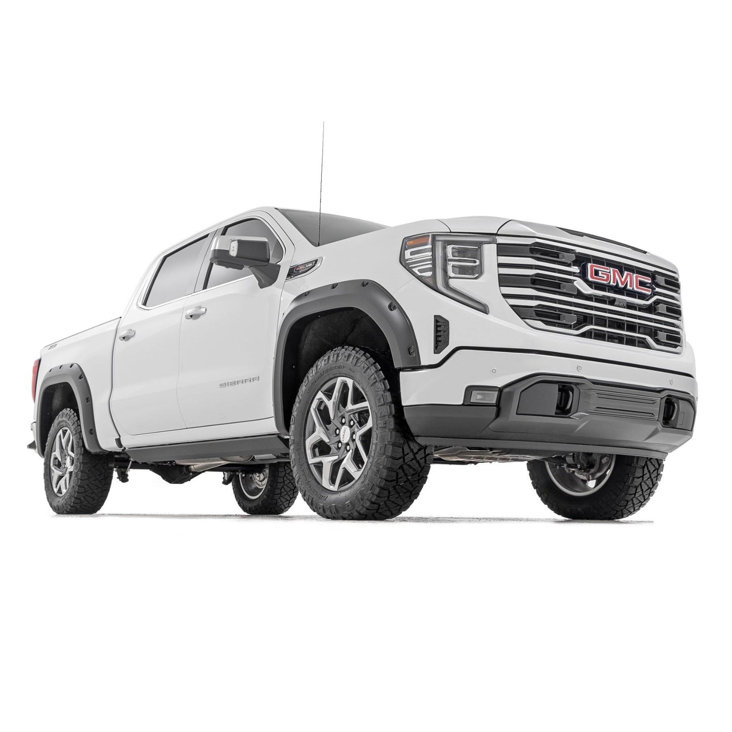 ROUGH COUNTRY Pocket Fender Flares | GNO Thunderstorm Gray | GMC Sierra 1500 2WD/4WD (2019-2025 & Classic) | F-C11950A-GNO
