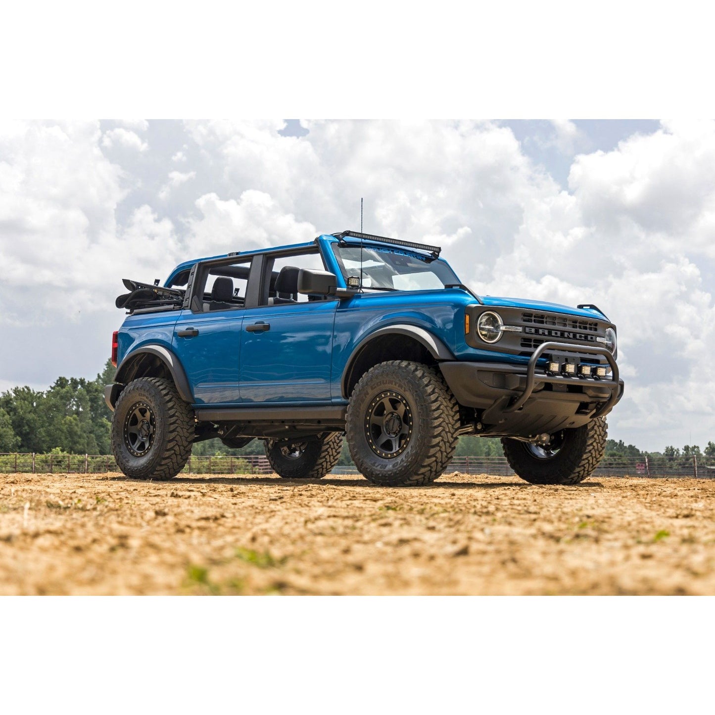 ROUGH COUNTRY Nudge Bar | 4 Inch Round Led (x4) | Ford Bronco 4WD (2021-2025) | 51049