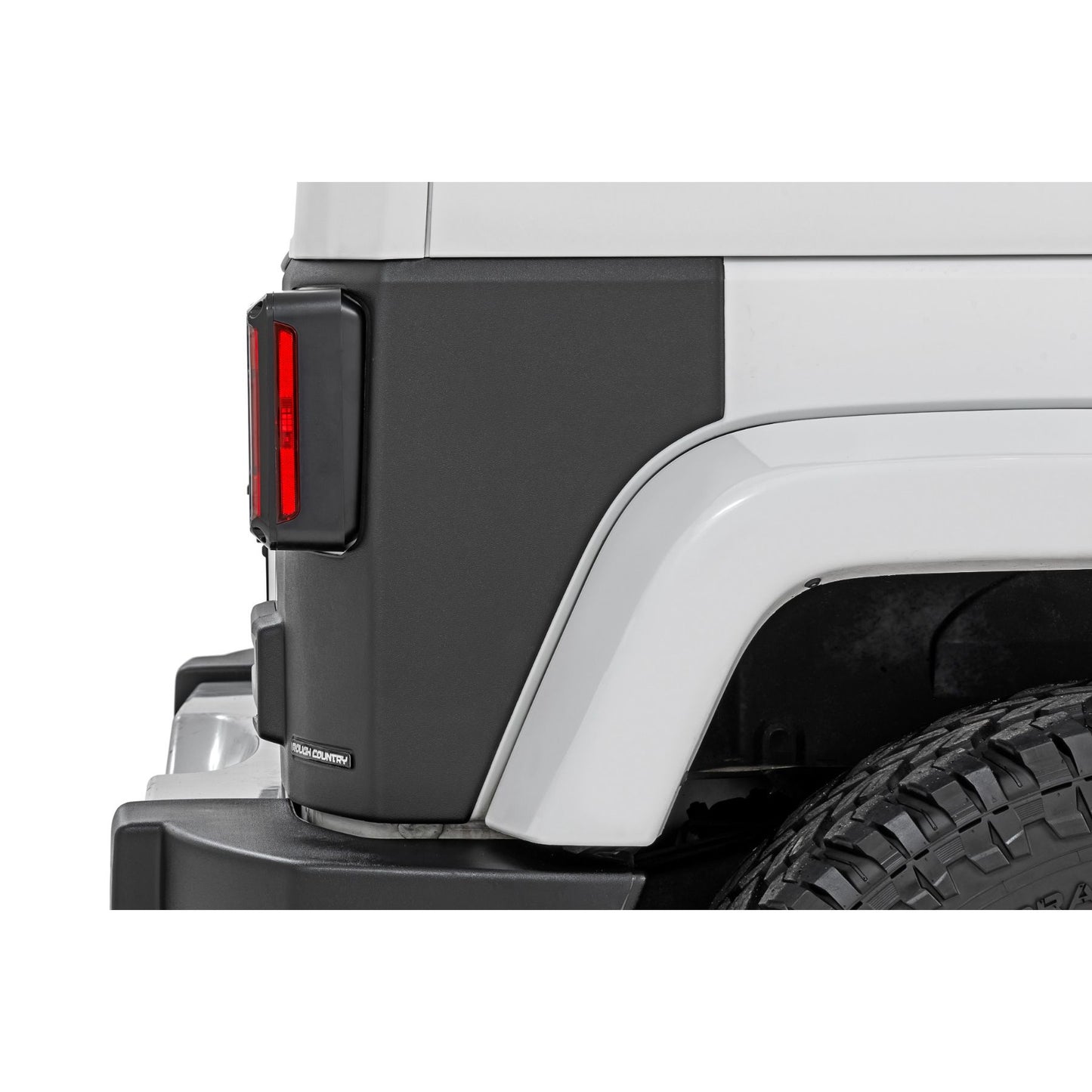 ROUGH COUNTRY Trail Cladding | Rear Corners | Jeep Wrangler JK/Wrangler Unlimited (07-18) | TC13022