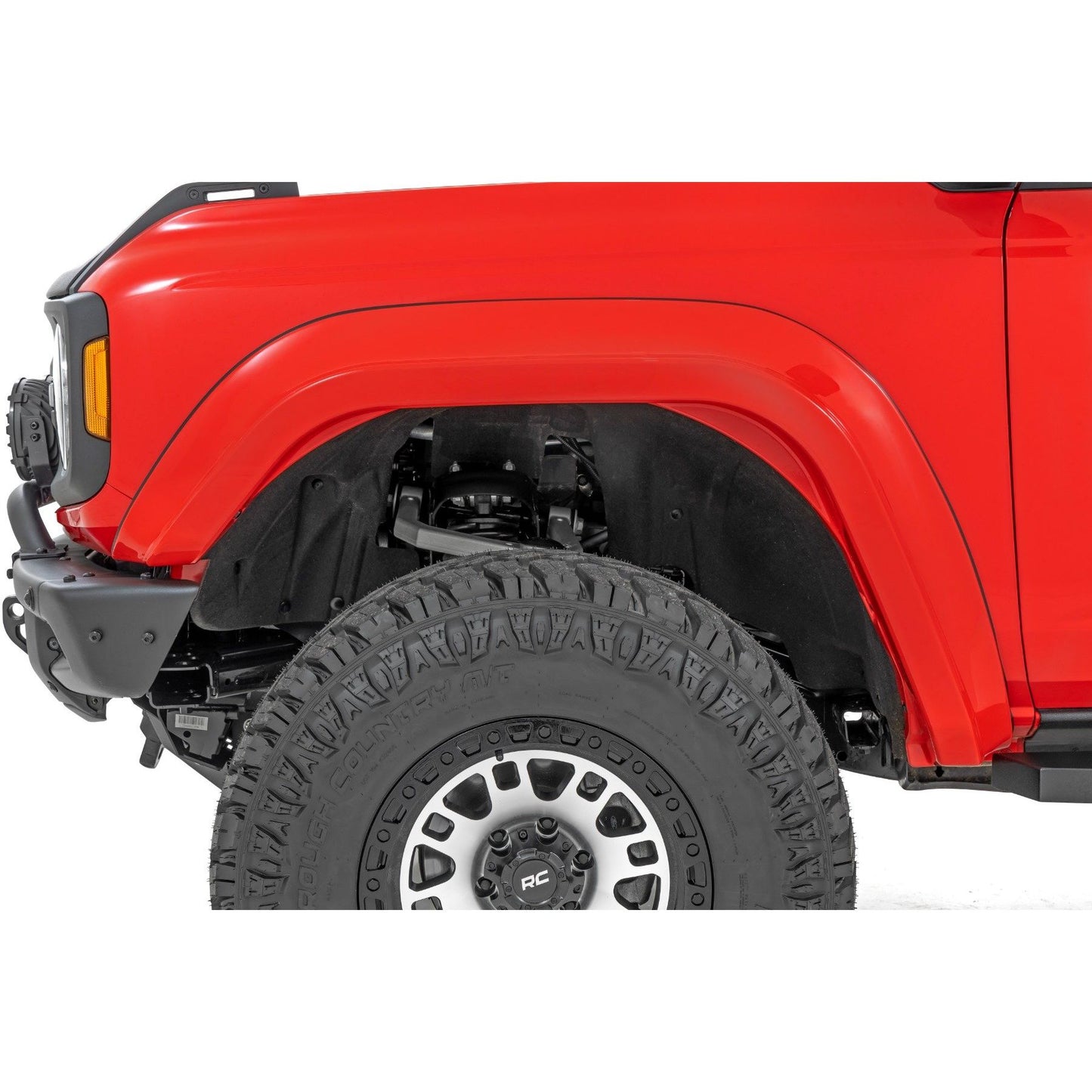 ROUGH COUNTRY Fender Flares | PQ Race Red | Ford Bronco 4WD (2021-2025) | O-F12124-PQ