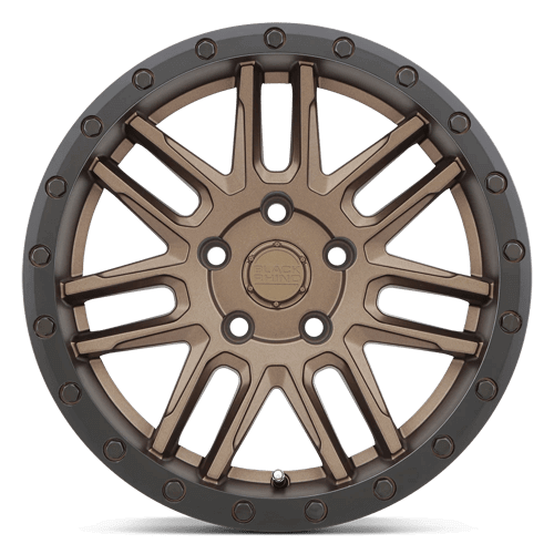 Black Rhino ARCHES Bronze W/ Black Ring wheel featuring a multi-spoke design and robust construction for off-road style.
