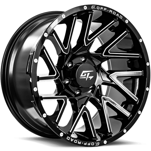GT OFFROAD Aggression Gloss Black Milled Gloss Black Milled