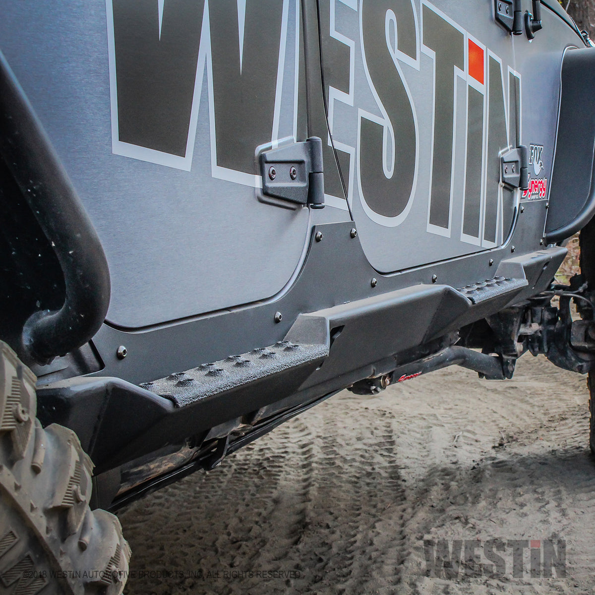 Westin Rock Slider Steps 2007-2018 Jeep Wrangler JK 4dr