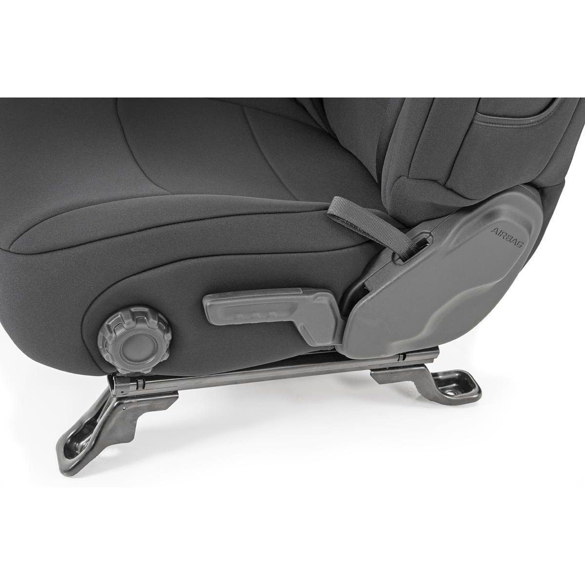 ROUGH COUNTRY Seat Covers | Front and Rear w/ Armrest | Jeep Wrangler Unlimited 4WD (18-25) | 91012