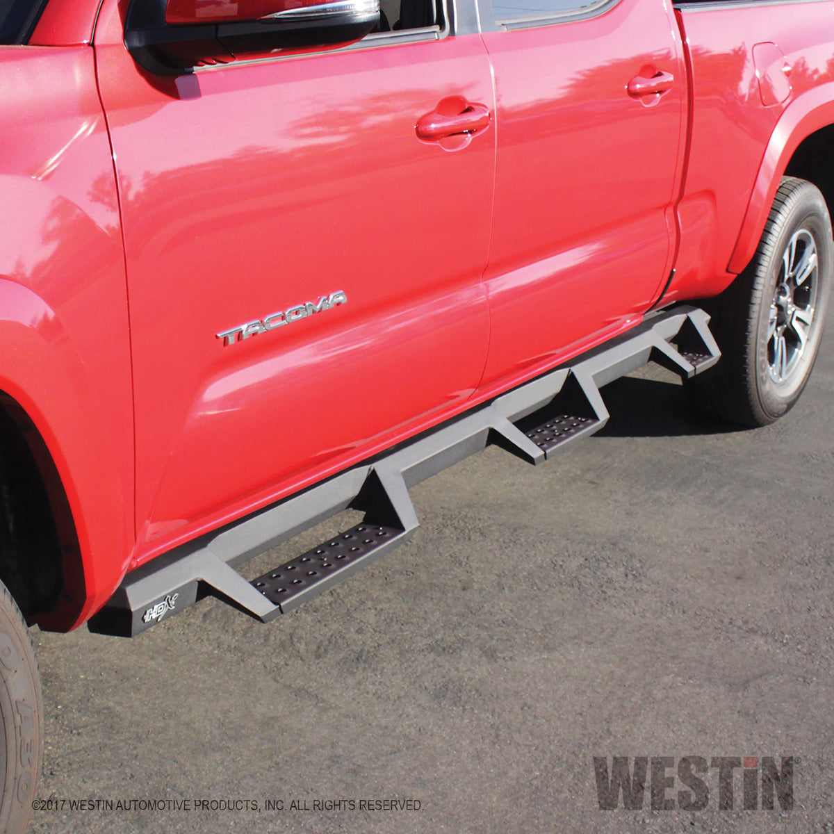 Westin HDX Drop Wheel-to-Wheel Nerf Steps 2016-2023 Toyota Tacoma Double Cab (6' Bed) Textured