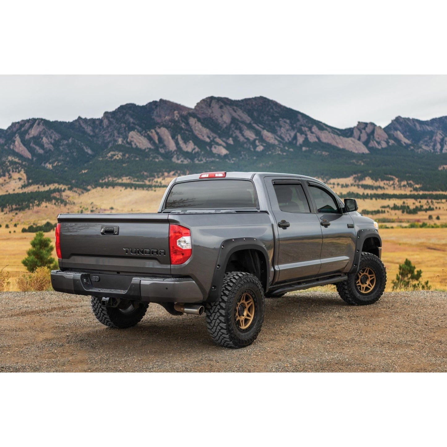 ROUGH COUNTRY Pocket Fender Flares | 218 Midnight Black Metallic | Toyota Tundra (14-21) | F-T11411A-218