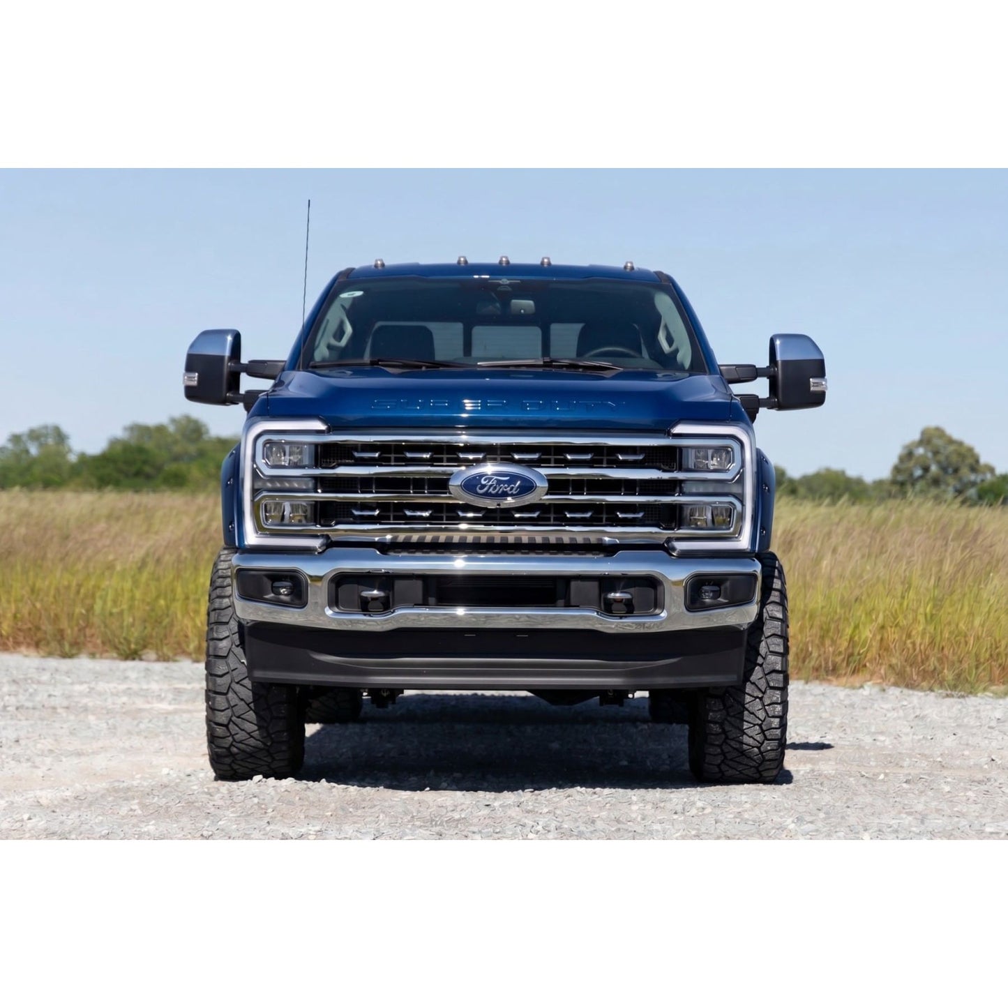 ROUGH COUNTRY | Pocket Fender Flares E9 Argon Blue Ford F-250/F-350 Super Duty (23-26) | F-F20231-E9