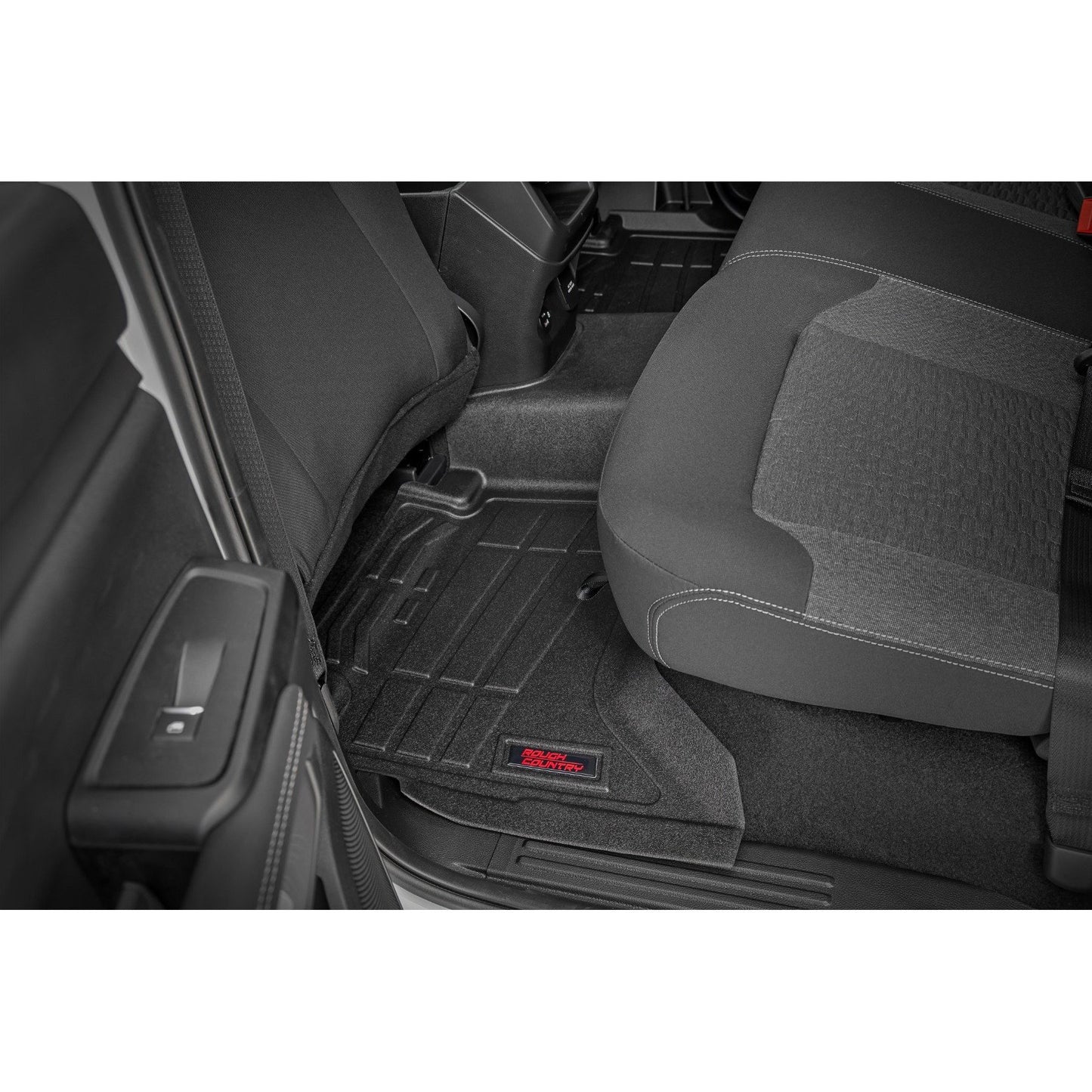 ROUGH COUNTRY Sure-Fit Floor Mats | Front & Rear | Crew | Ford Ranger 2WD/4WD (2024-2025) | SM51003