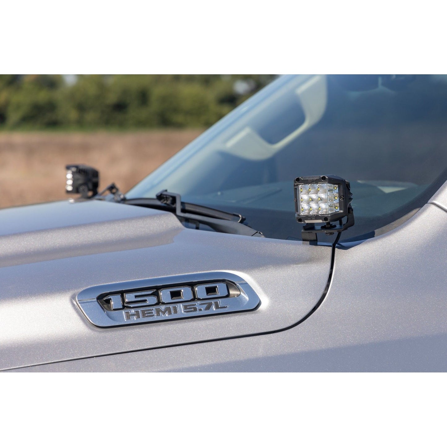 ROUGH COUNTRY LED Light Kit | Ditch Mount | 2" Spectrum Pair | Spot | Ram 1500 (19-25) | 82295