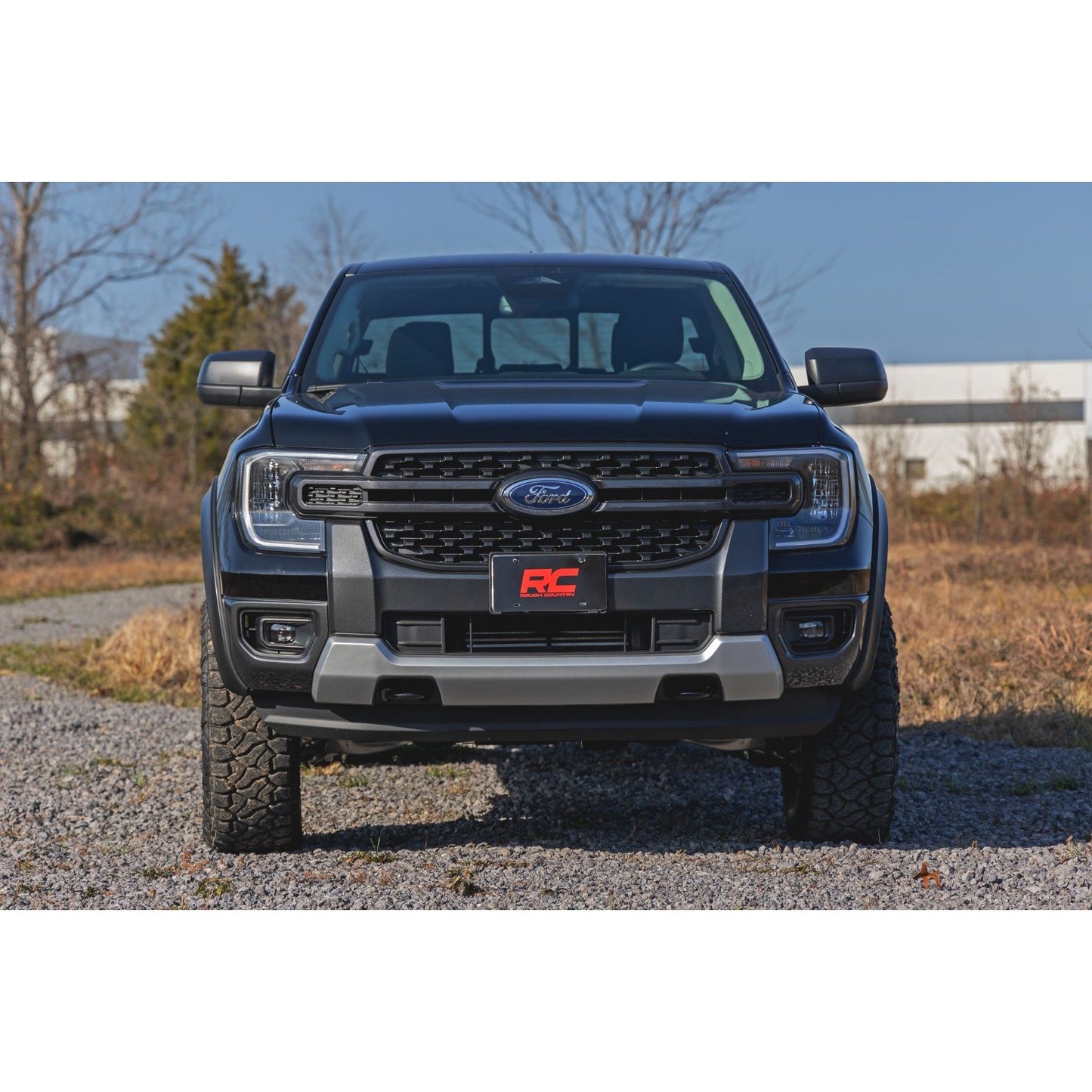 ROUGH COUNTRY Fender Flares | Sport | G1 Absolute Black | Ford Ranger 2WD/4WD (2024-2025) | S-F12401-G1