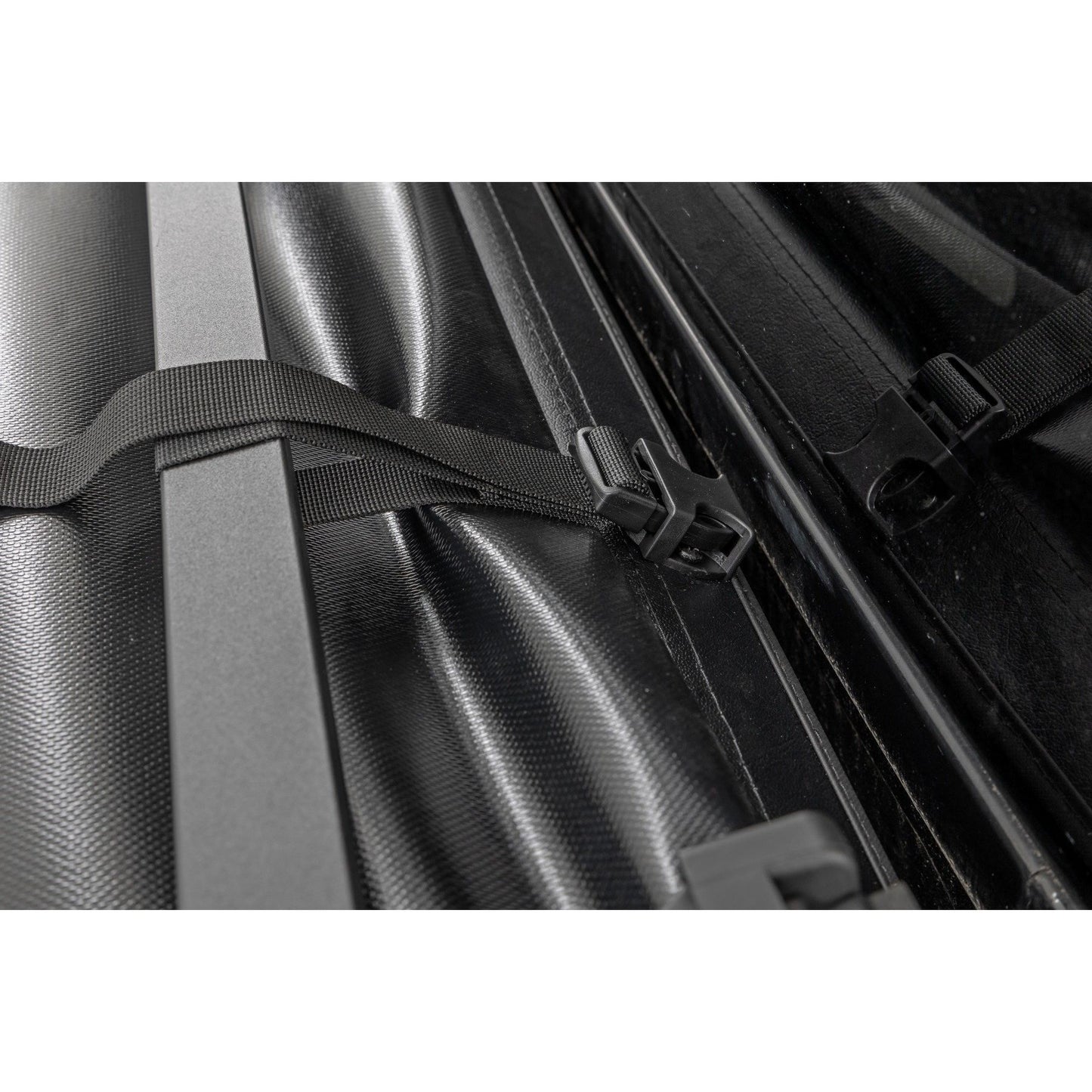 ROUGH COUNTRY Soft Tri-Fold Bed Cover | 5'7" Bed | Nissan Titan 2WD/4WD (2017-2024) | 41816555A