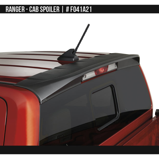 AIRDESIGN | Cab Spoiler Satin Black | 24–25 Ford Ranger | FO41A21