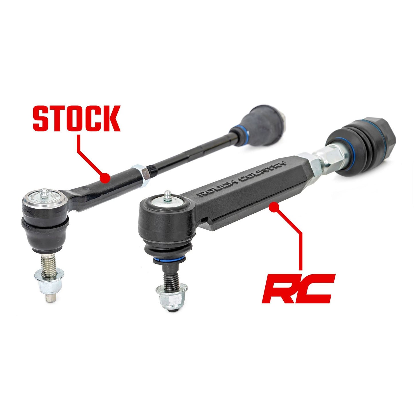 ROUGH COUNTRY HD Forged Tie Rod End | Chevy Silverado & GMC Sierra 2500HD 4WD (2001-2010) | 11015
