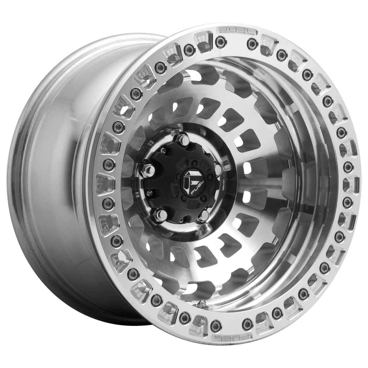 FUEL D102 ZEPHYR BEADLOCK Gloss Machined