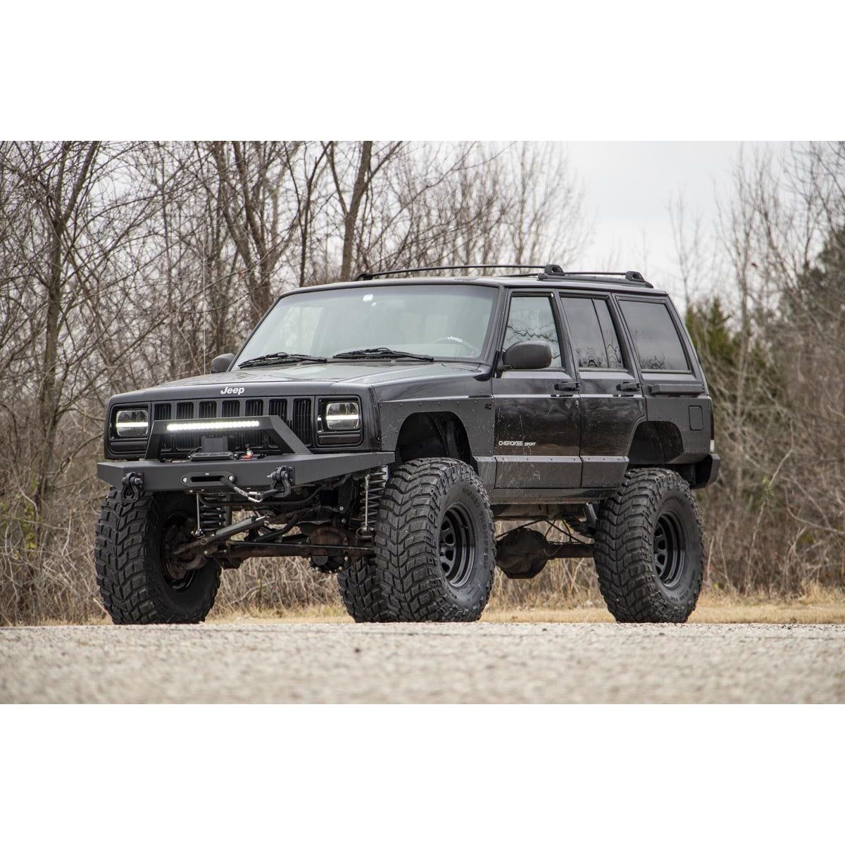 ROUGH COUNTRY Lower Door Armor | 4 Door | Jeep Cherokee XJ 2WD/4WD (1984-2001) | 10582