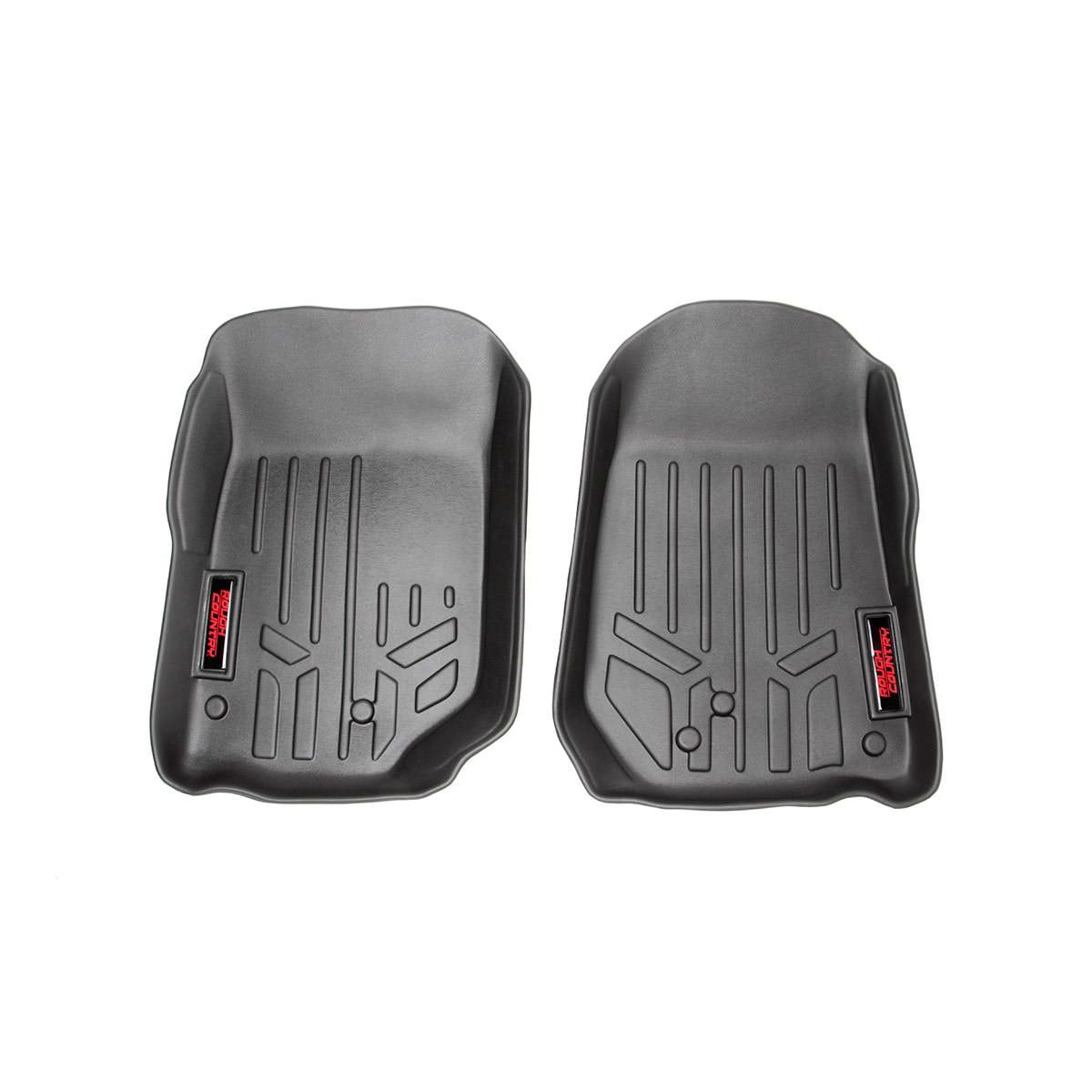 ROUGH COUNTRY Floor Mats | Front | Jeep Wrangler TJ (97-06)/Wrangler Unlimited (04-06) | M-60200