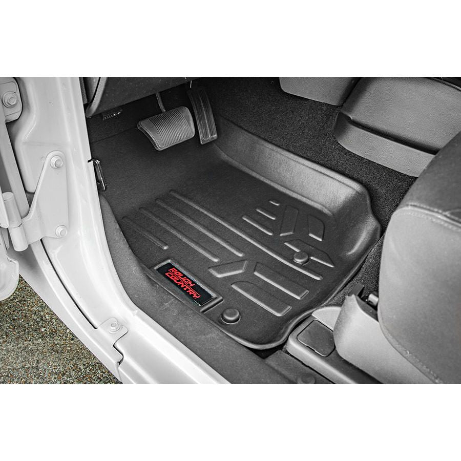 ROUGH COUNTRY Floor Mats | FR | Jeep Wrangler Unlimited 4WD (2018-2025) | M-6150_A