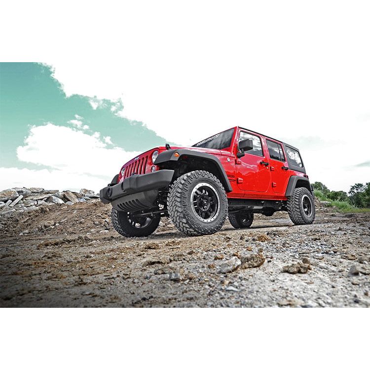 ROUGH COUNTRY 2.5 Inch Lift Kit | Spacers | Jeep Wrangler JK/Wrangler Unlimited (2007-2018) | 656