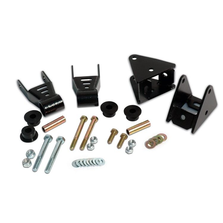 ROUGH COUNTRY Front Shackle Reversal Kit | Jeep Wrangler YJ 4WD (1987-1995) | 5061