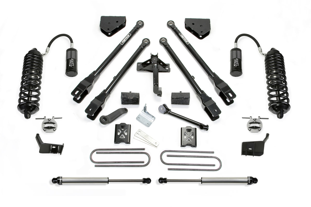 FABTECH | 6" 4 Link System w/ Front Dirt Logic 4.0 Resi Coilovers & Rear Dirt Logic Shocks | Ford F350 | K2288DL — product image 1