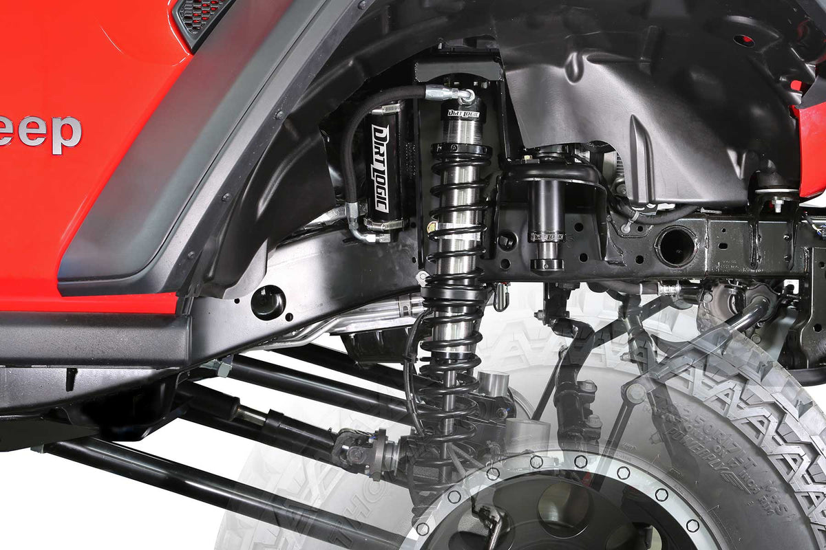 FABTECH | 3" Coilover Conversion w/ Front Dirt Logic 2.5 Resi Coilovers | Jeep JL | K4151DL — product image 2