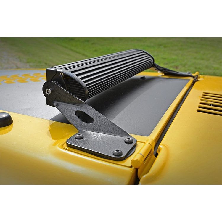 ROUGH COUNTRY LED Light Mount | Hood | 20" | Jeep Wrangler TJ (97-06)/Wrangler Unlimited (04-06) | 70210