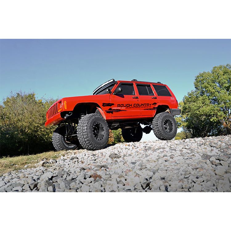 ROUGH COUNTRY LED Light Kit | Windshield Mount | 50" BLK Single Row | Jeep Cherokee XJ (84-01) | 70075