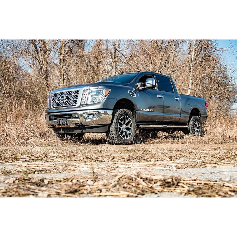 ROUGH COUNTRY 2 Inch Lift Kit | Red Spacers | Nissan Titan XD 2WD/4WD (2016-2024) | 868RED