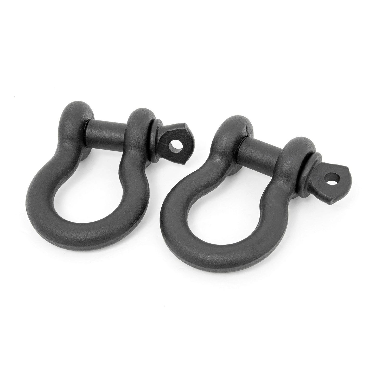 ROUGH COUNTRY 5/8 D Ring Shackles | Cast | 3/4" Pin | Pair | Black | RS179