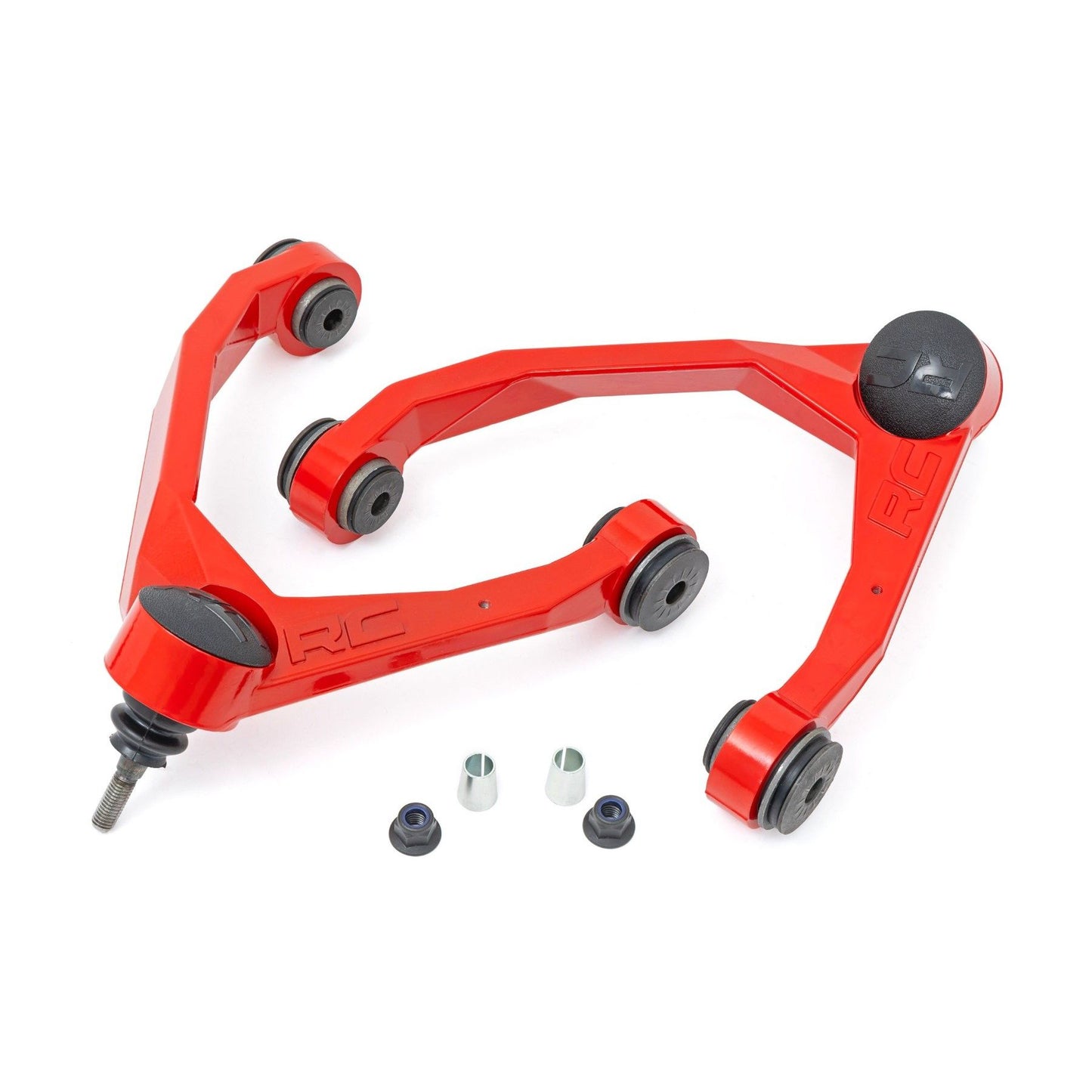 ROUGH COUNTRY Red Forged Upper Control Arms | 2.5-3.5 Inch Lift | Chevy/GMC 1500 Truck & SUV (07-18 & Classic) | 19401ARED