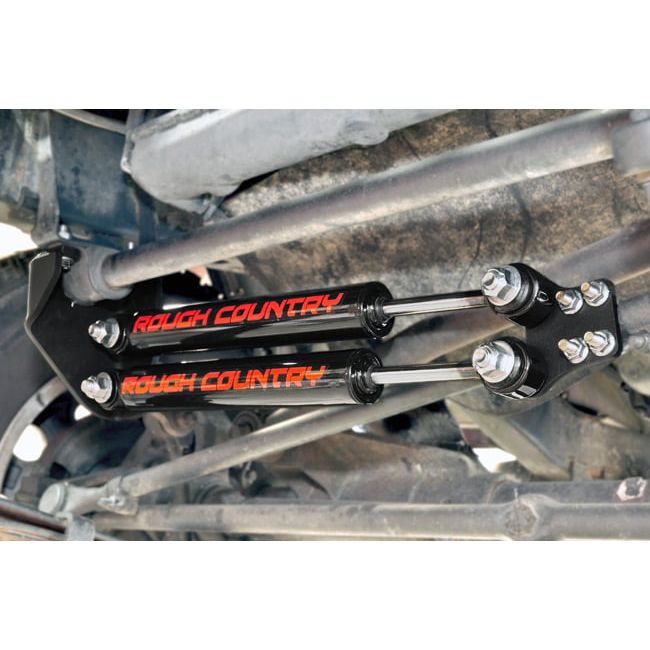 ROUGH COUNTRY Dual Steering Stabilizer | 4-6.5 Inch Lift | Jeep Wrangler YJ 4WD (1987-1995) | 87307