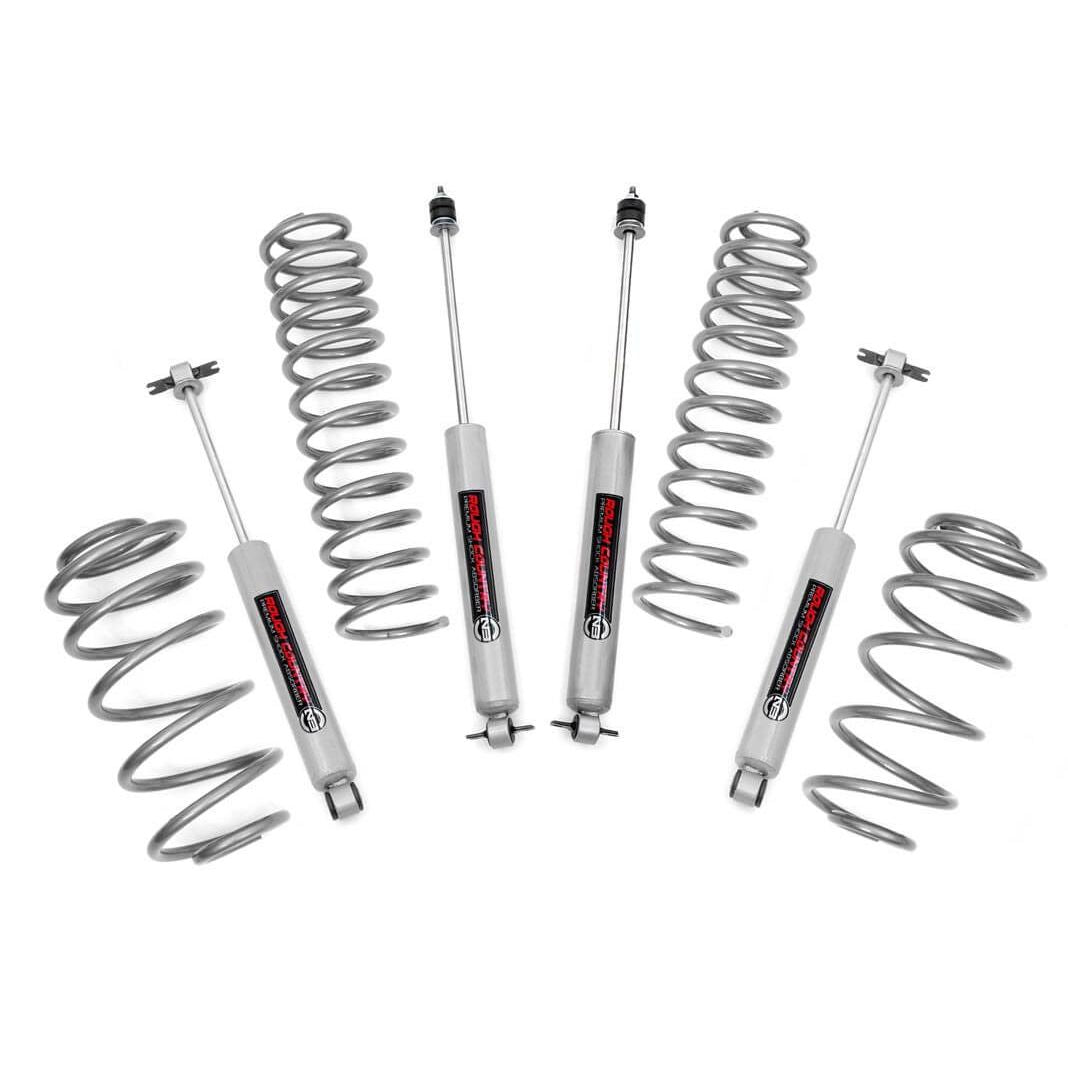 ROUGH COUNTRY 2.5 Inch Lift Kit | 4 Cyl | N3 | Jeep Wrangler TJ (97-06)/Wrangler Unlimited (04-06) | 652.2