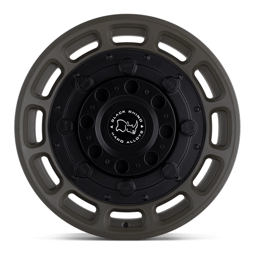 Black Rhino WARTHOG Matte Od Green W/ Black Center wheel showcasing tactical design and utility