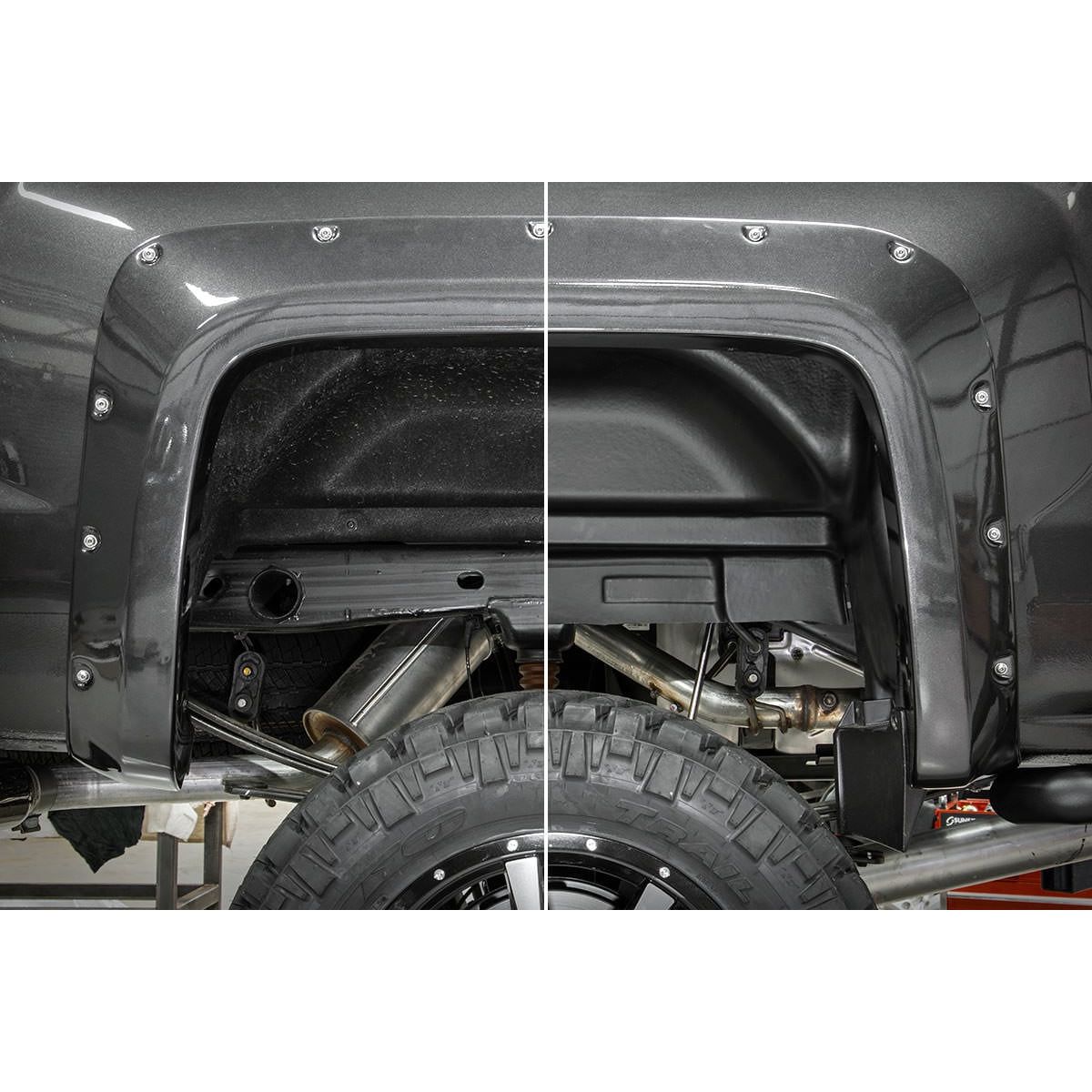 ROUGH COUNTRY Rear Wheel Well Liners | Chevy Silverado 1500 2WD/4WD (2014-2018 & Classic) | 4214