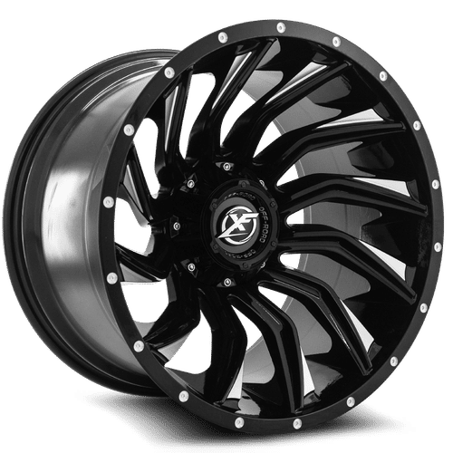 XF OFFROAD XF-224 Gloss Black Milled wheel