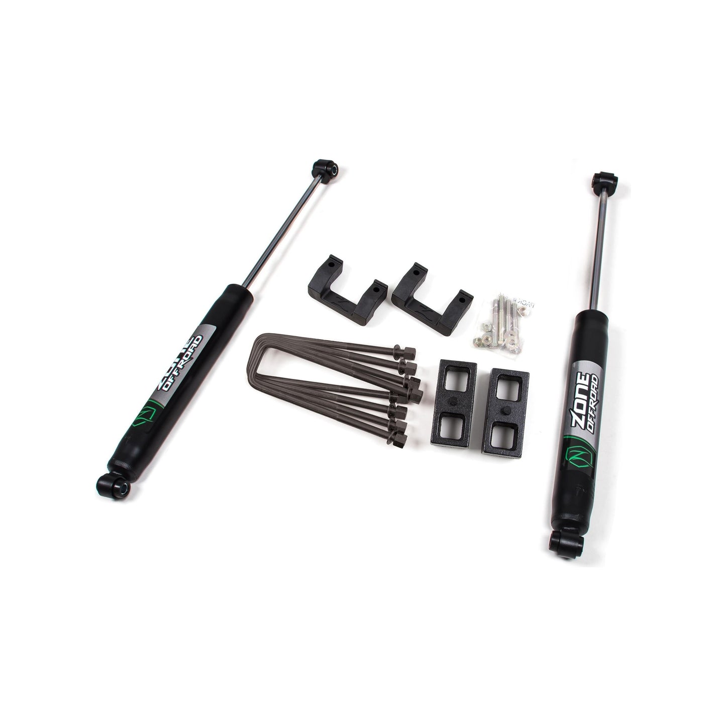 ZONE OFFROAD | 07-13 Silverado/Sierra 1500 2 Inch Torsion Bar Key Kit With Nitro Shocks Zone Offroad | ZONC63N components.