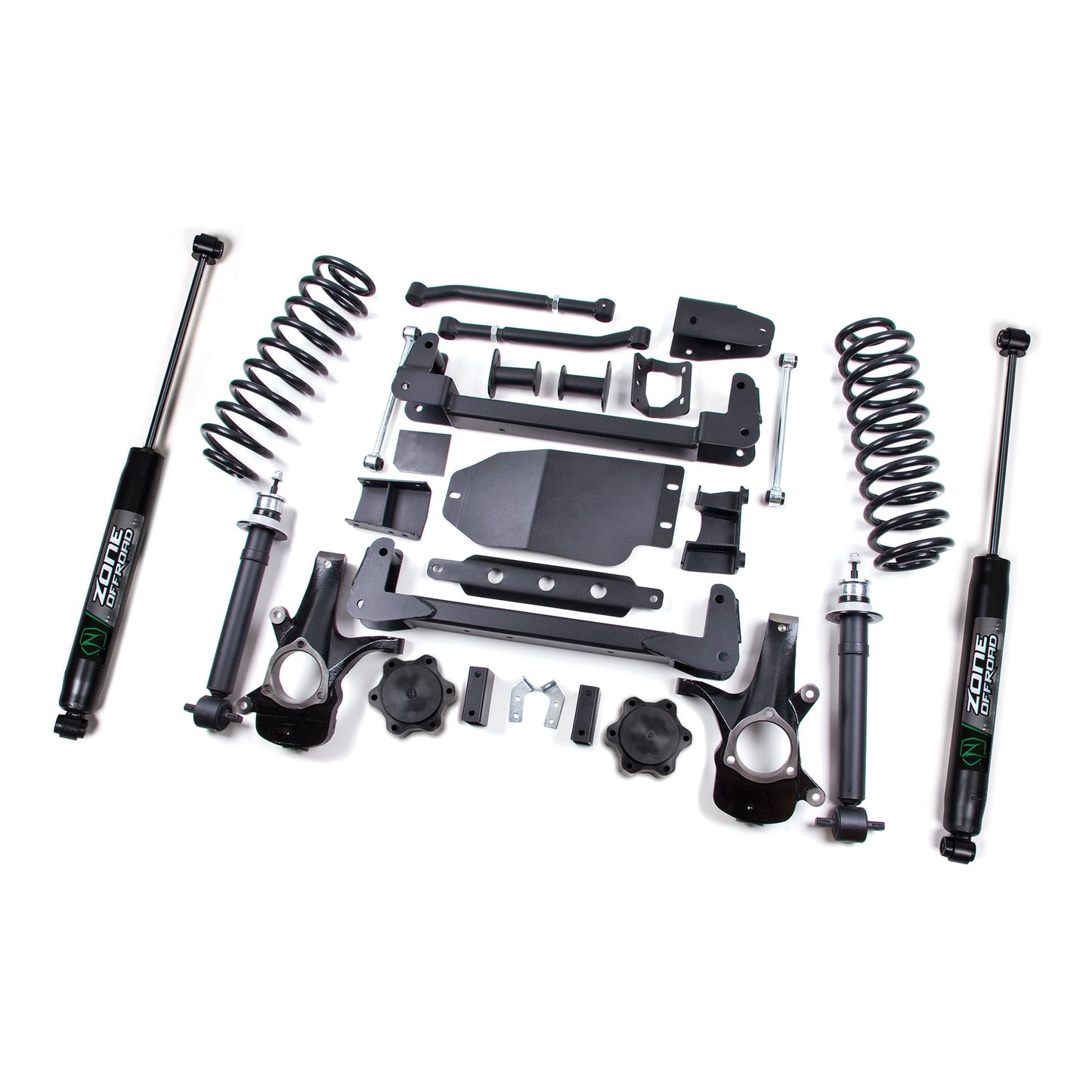ZONE OFFROAD | 6.5 Inch Lift Kit I ZONC6N complete suspension component set for off-road SUV enhancements.