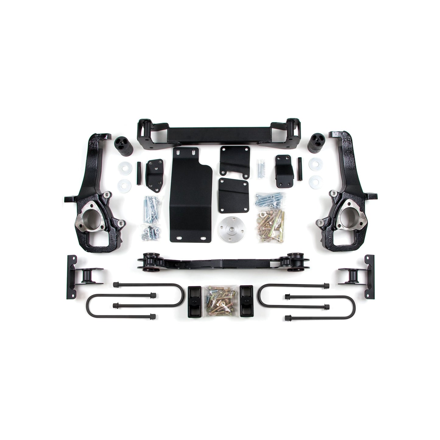 ZONE OFFROAD | 02-05 Dodge RAM 1500 5.0 Inch Lift Kit With Nitro Shocks Zone Offroad | ZOND14N installation components