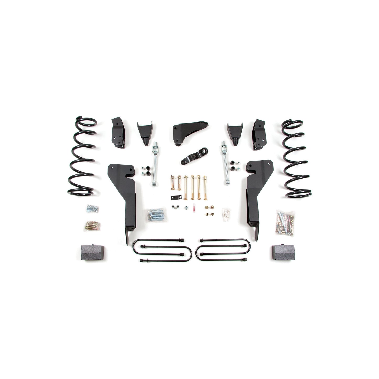 ZONE OFFROAD | 4 Inch Lift Kit I ZOND142N complete installation kit components, including springs, brackets, and hardware.