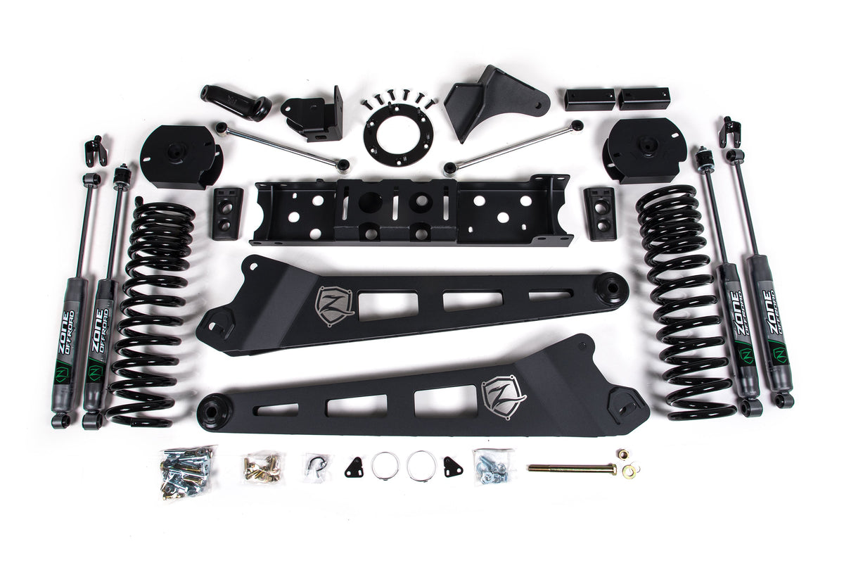 ZONE OFFROAD | 4" Lift Kit with Radius Arms | 25-27 Ram 2500 4WD | Diesel - product image 1
