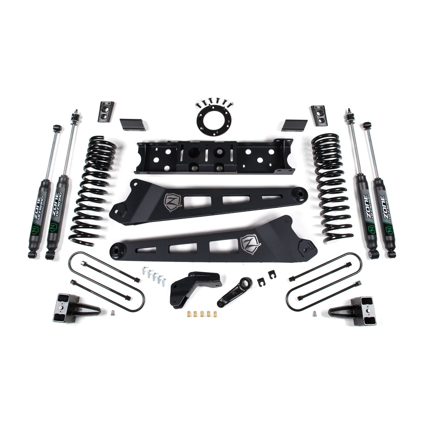 ZONE OFFROAD | 19-24 RAM 3500 6.5 Inch Radius Arm 5 Inch Rear Block Without Overload Diesel 6-Bolt T-Case Fox Adventure Shocks Zone Offroad | ZOND113F
