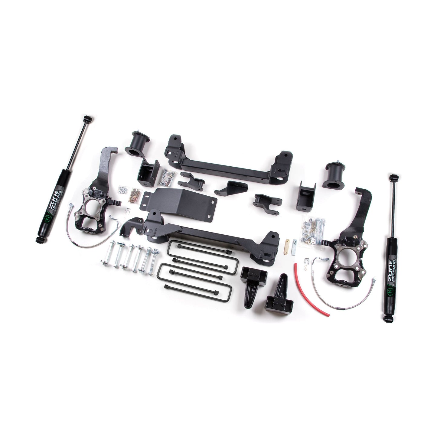 ZONE OFFROAD | 04-08 Ford F-150 6 Inch Lift Kit Fox Shocks Zone Offroad | ZONF7F components and parts layout