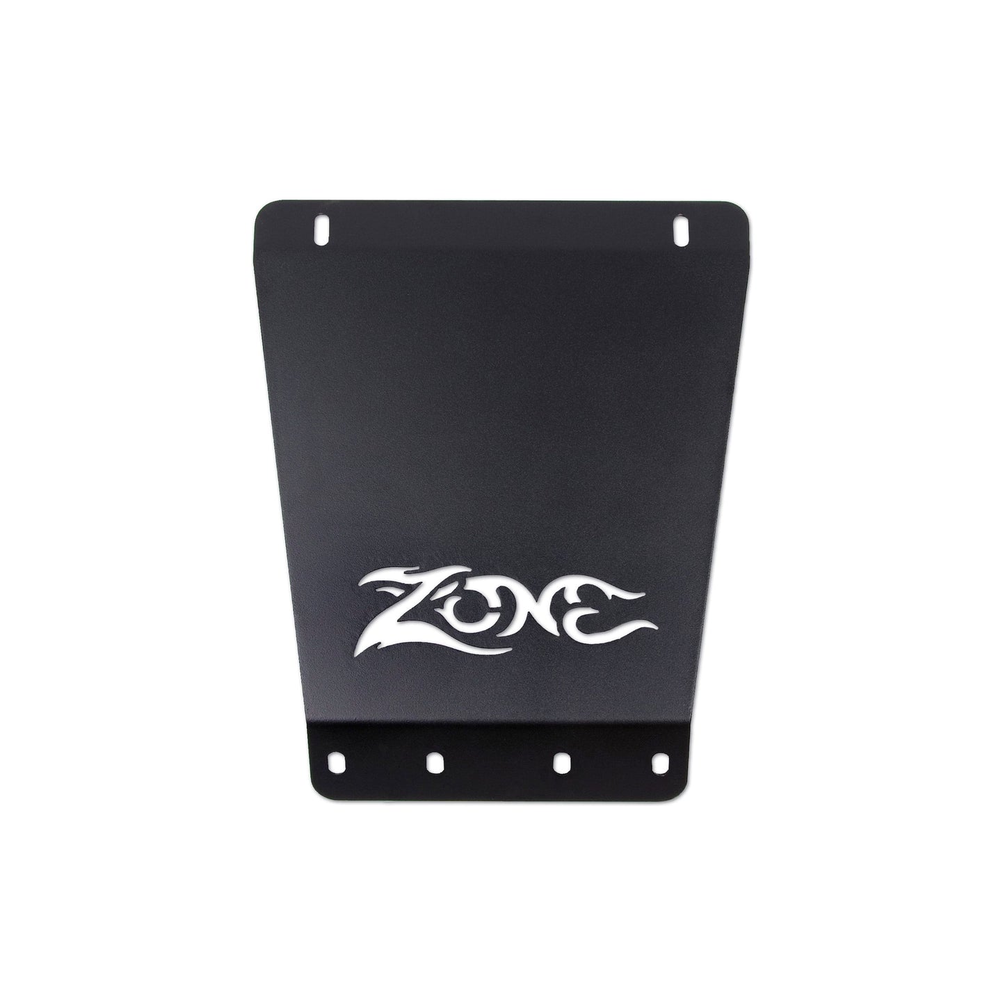 ZONE OFFROAD | Skid Plate I ZONC5651, durable black steel skid plate featuring a laser cut Zone logo.