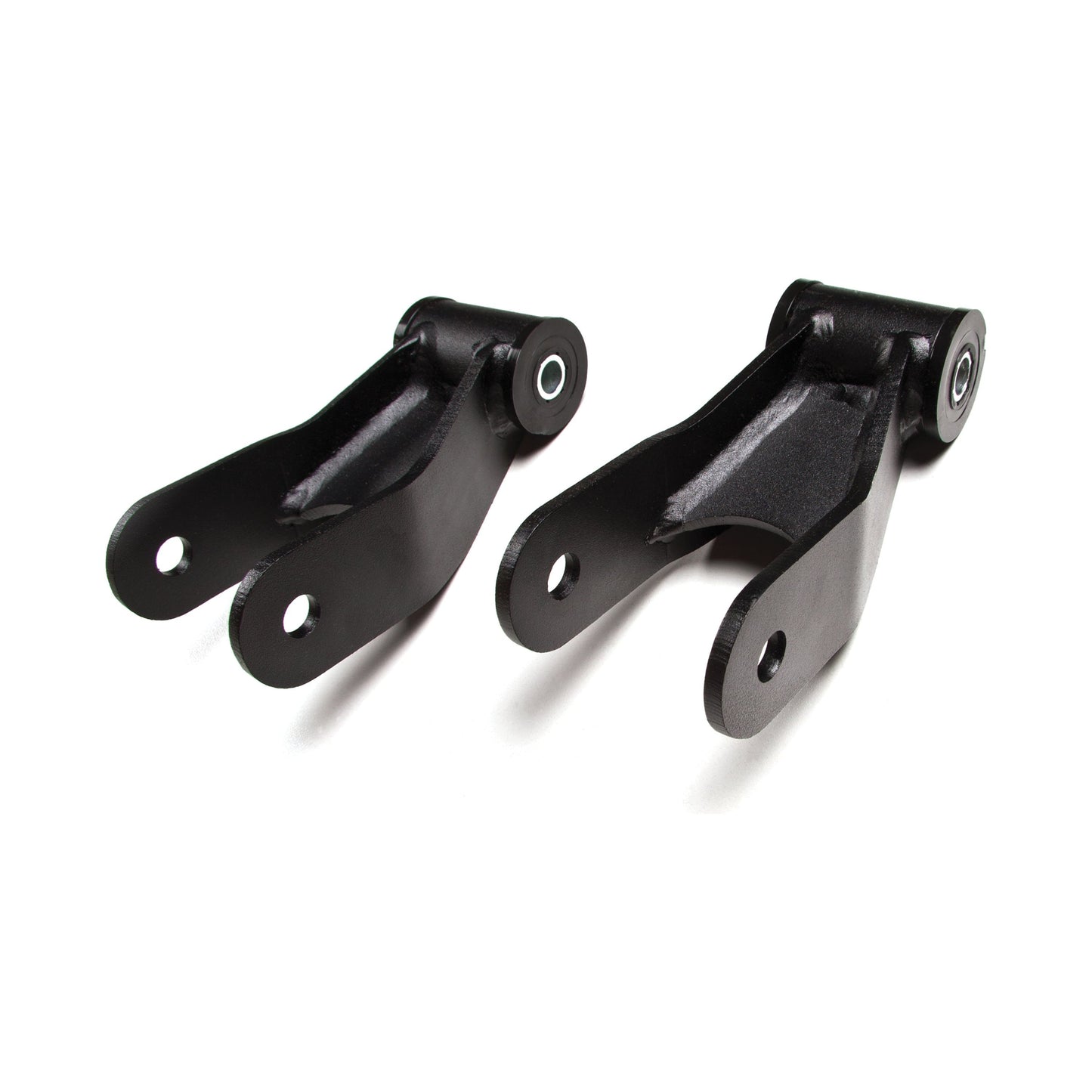 ZONE OFFROAD | Leaf Spring Shackles - 1.0 Inch Lift I ZONJ5107 - durable black shackles for lift and flex.