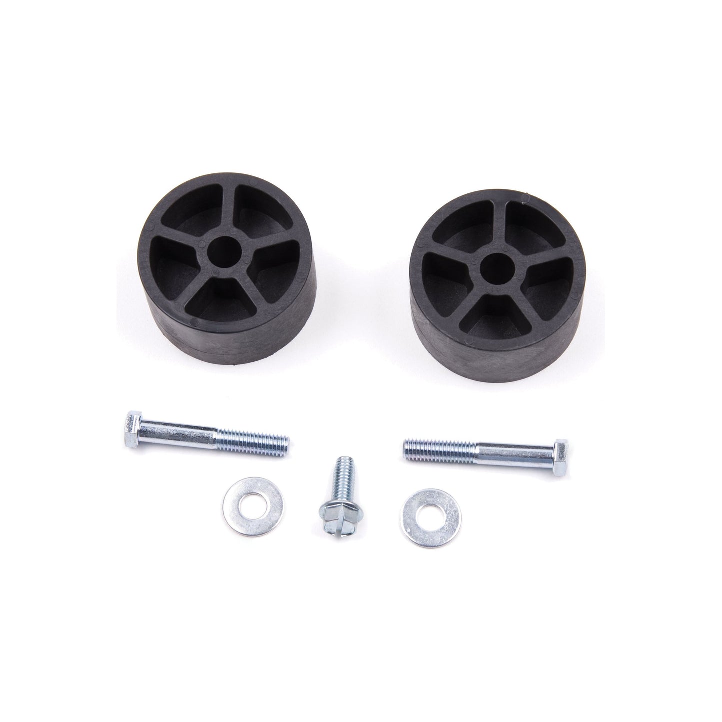 ZONE OFFROAD | Bump Stop Extensions I ZONJ5150 kit with rubber bump stops and mounting hardware.