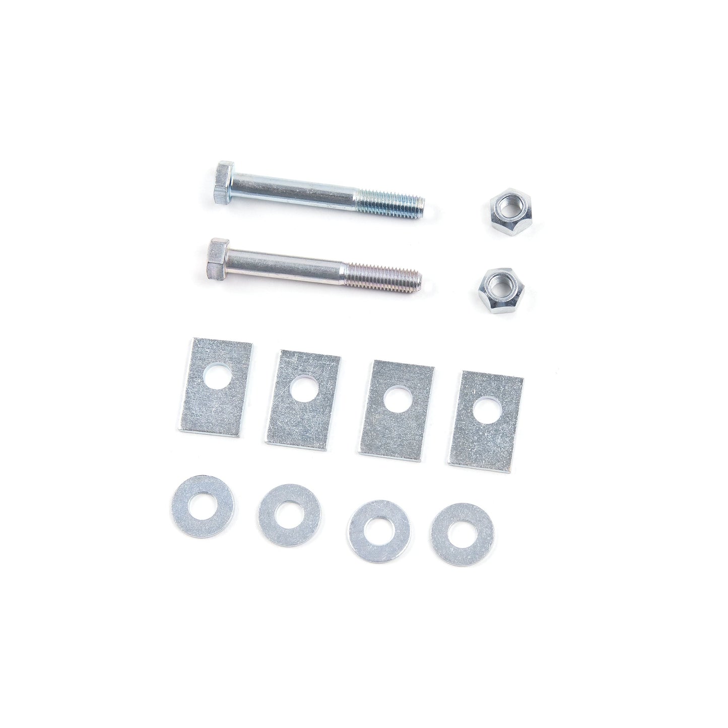 ZONE OFFROAD | Rear Pinion Cam Locks I ZONJ5408 installation hardware including bolts, nuts, washers, and plates.