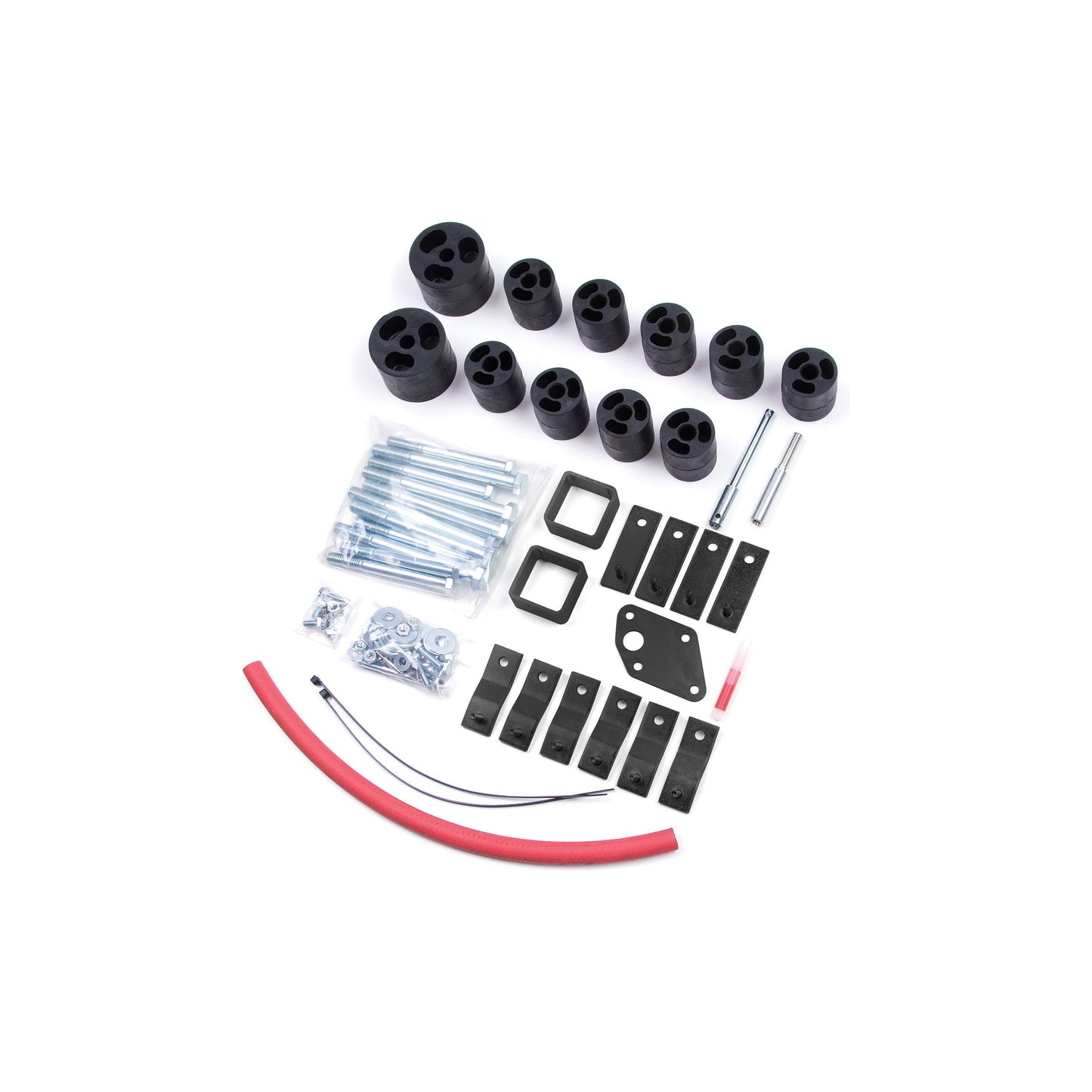 ZONE OFFROAD | 2 Inch Body Lift I ZONJ9221 body lift kit components and installation parts.